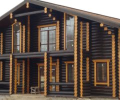 Возведение срубов из ОЦБ