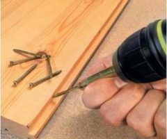 Монтаж доски пола